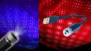 Smart Multicolor USB Car Star Light Projection LED With Music Sync [upl. by Hortensia]