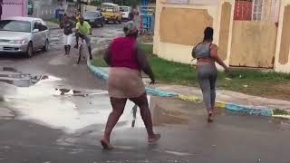 2 big woman fighting over man in jamaica must watch video [upl. by Joane766]