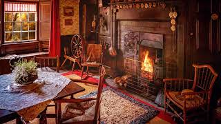 AmbienceASMR Family Kitchen in Victorian Cottage with Fireplace 19th Century Village 5 Hours [upl. by Salita]