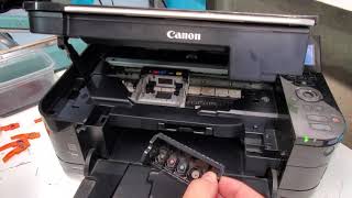 How to Replace Printhead in Canon Pixma MG5220 MG5120 [upl. by Eitsrik29]