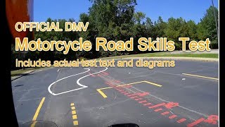 DMV Motorcycle Road Skills Test  OFFICIAL Test instruction [upl. by Modeste423]