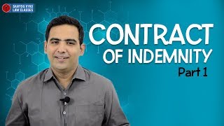 Contract of Indemnity Part 1 By Advocate Sanyog Vyas  Law Lecture by Advocate Sanyog Vyas [upl. by Jacey]