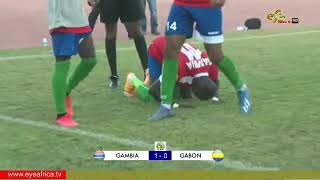 GAMBIA VS GABON SECOND HALF AFCON 2021 QUALIFIERS INDEPENDENCE STADIUM BAKAU [upl. by Adin]