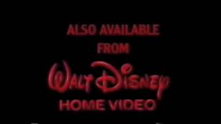 Also Available from Walt Disney Home Video  UK 1994 [upl. by Alecia784]