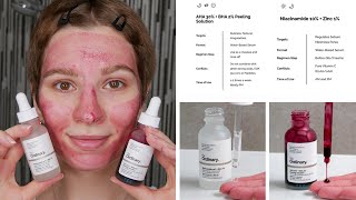 How to use The Ordinary Peeling Solution With Niacinamide  Full Demonstration [upl. by Rob]