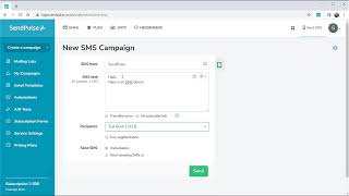 Bulk Messaging SMS How to Send Bulk SMS with SendPulse [upl. by Servais]