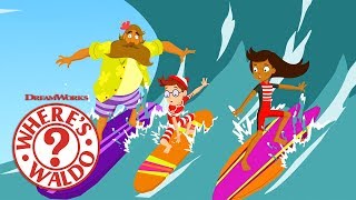 Waldo Goes Surfing in Tahiti  WHERES WALDO  Universal Kids [upl. by Fontana]