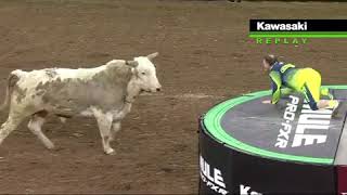 Flint Rasmussen Goes FacetoFace with a Bull [upl. by Grey]