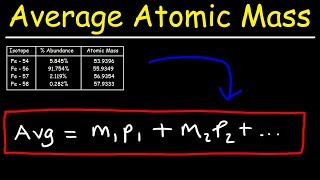 How To Calculate The Average Atomic Mass [upl. by Walley977]