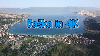 Beautiful Baška in 4K Island Of Krk Croatia [upl. by Oulman]