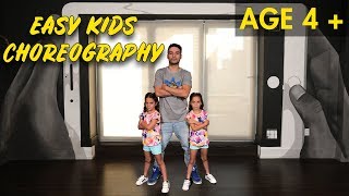 Easy Kids Choreography  Hip Hop Dance Tutorial AGES 4  MihranTV [upl. by Gintz]