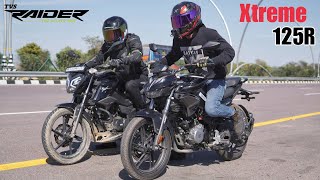 2024 Xtreme 125R vs TVS RAIDER  Who is the King [upl. by Dnalwor]