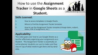 How to use Assignment Tracker in Google Sheets [upl. by Anircam]