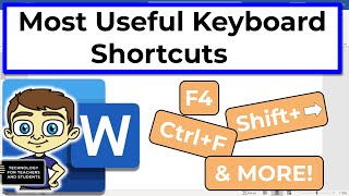 Most Useful Microsoft Word Keyboard Shortcuts [upl. by Barrow]