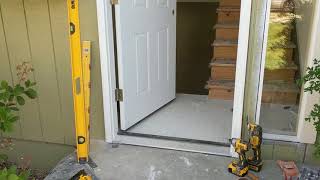 Jeld Wen Front Door Installation  Really crappy products and craftsmanship PART 1 [upl. by Mayor]