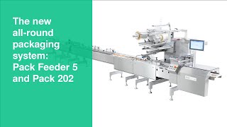 Automated horizontal flow wrapping the new allround packaging system Pack Feeder 5 and Pack 202 [upl. by Ainegul606]