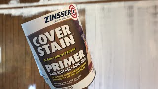 Painting Paneling With Zinsser Primer  Before And After [upl. by Sedgewick355]