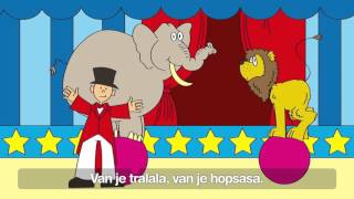 In het circus  Kinderliedjes met tekst [upl. by Infeld]