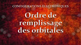 32 Ordre de remplissage des orbitales [upl. by Ecitnirp]