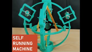 Self Running Machine Experiment Using Magnets  3D Printed [upl. by Stelmach]