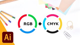 Easily Convert RGB to CMYK with Illustrator [upl. by Atiniv]