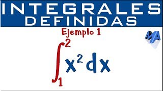 Integrales definidas  Ejemplo 1 [upl. by Anaahs]