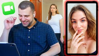 Flirting on Video Call PRANK She Caught Me [upl. by Anaes]