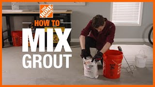 How to Mix Grout  Tile Projects  The Home Depot [upl. by Eiramaneet]