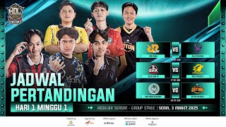 🔴LIVE  MDL ID S11  Regular Season  Minggu 1 Hari 1 [upl. by Hgeilhsa767]