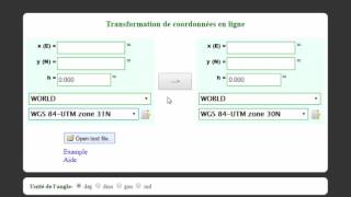 Convertisseur de coordonnées en ligne [upl. by Thisbe209]