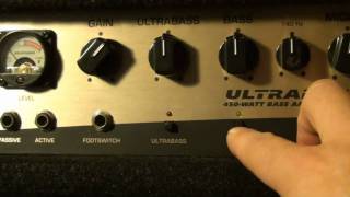 Behringer Ultrabass BX4500H Bass Amplifier Head Overview [upl. by Buffy]