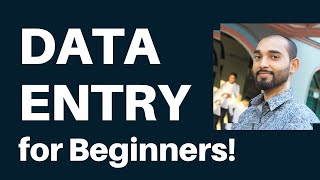 Data Entry Tutorial for Beginners [upl. by Olraced]