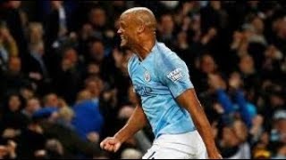 VINCENT KOMPANY Goal vs Leicester city [upl. by Annahsad]