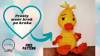 Kaczka na szydełku  jak zrobić  crochet duck [upl. by Ylesara]