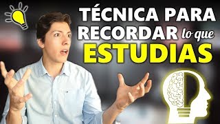 Técnica para RETENER fácilmente todo lo que ESTUDIAS y a largo plazo [upl. by Dearden41]