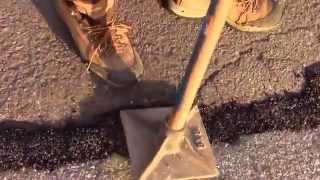 Pot hole repair using Asphalt Cold Patch [upl. by Wynne749]