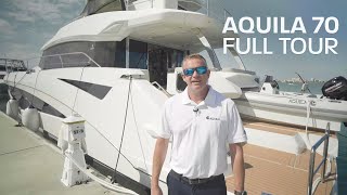 Aquila 70  Full InDepth Walkthrough  Luxury Power Catamaran [upl. by Teodorico]