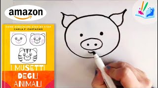 Tutorial per bimbi faccine animali step by step [upl. by Dnaltiac]