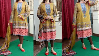 New Trend Designer Kurti Dress Design Very Easy Cutting And Stitching [upl. by Egan231]