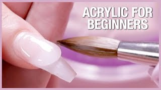 💅🏼Acrylic Nail Tutorial  How To Apply Acrylic For Beginners 🎉📚 [upl. by Bazluke281]