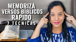 Cómo Memorizar Versículos Bíblicos Rápidamente  7 Técnicas  Sarah Yuritza [upl. by Schmitt]