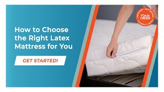 Latex Mattress an How to select the propper mattress for you [upl. by Crompton]