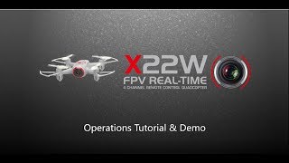 SYMA X22W FPV Drone Wifi Version Operation Tutorial [upl. by Worlock]