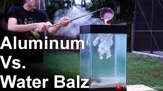 Molten Aluminum Vs Spitballs  SO COOL water balz [upl. by Appleby686]