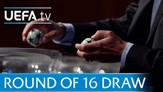 UEFA Champions League round of 16 draw in full [upl. by Colton612]