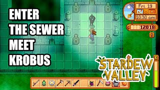 How to Enter The Sewer and Meet Krobus  Stardew Valley [upl. by Noemi]