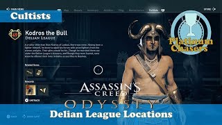 Delian League  Cultist Locations  Assassins Creed Odyssey [upl. by Kahn]