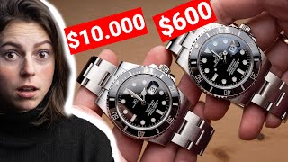 ROLEX REAL vs FAKE Rolex Submariner vs 600 HIGH END Replica  116610LN [upl. by Mihar]