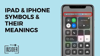 iPhone Icons iPhone Symbols amp Meanings for the Home Screen amp Control Center [upl. by Leuqcar555]