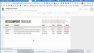 Find amp Use the Assignment Tracker Template [upl. by Eadahc]